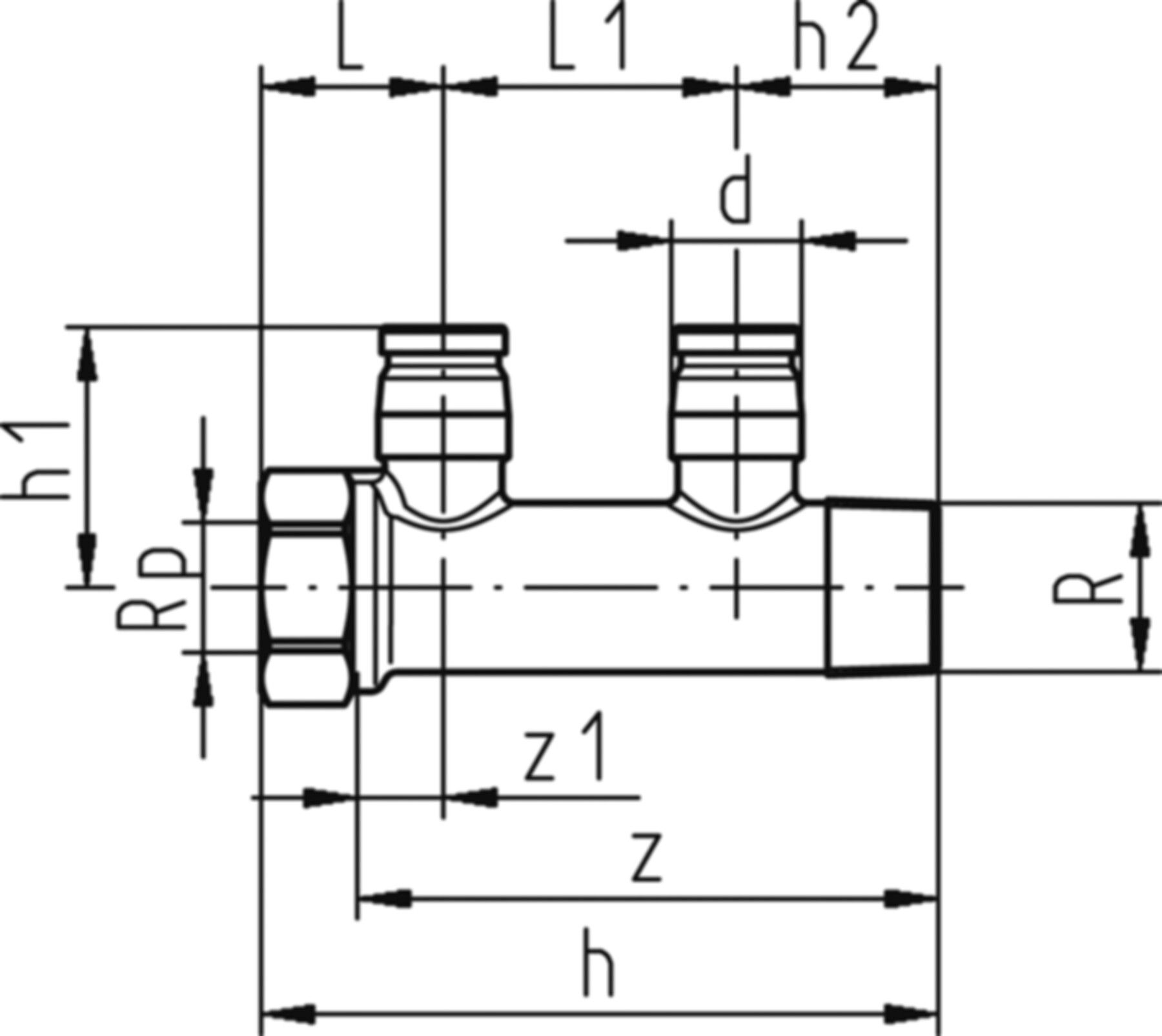 Verteiler-Modul 4-fach 3/4"-16/20 762 101 296 (762 101 232) - GF I-Fit Formstücke + Werkzeuge