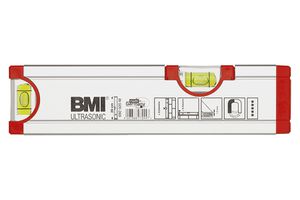 BMI Wasserwaage Ultra 692M/20, mit Magnet 20cm, glatt, Messganauigkeit 0.5mm/m - Nivellieren