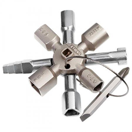 KNIPEX Schaltschrank-Schlüssel, TwinKey 0011 01, L= 90mm - Zangen, Schneiden