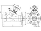 Strangregulierventil Hydrocontrol VFC PN 16 DN 100 L 350 mm GG25 106 26 53 - Oventrop Strangregulierventile