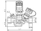 Multi Therm Zirkulations-Regulierventil mit IG DN 15 1/2" 143 00 - Kemper Armaturen