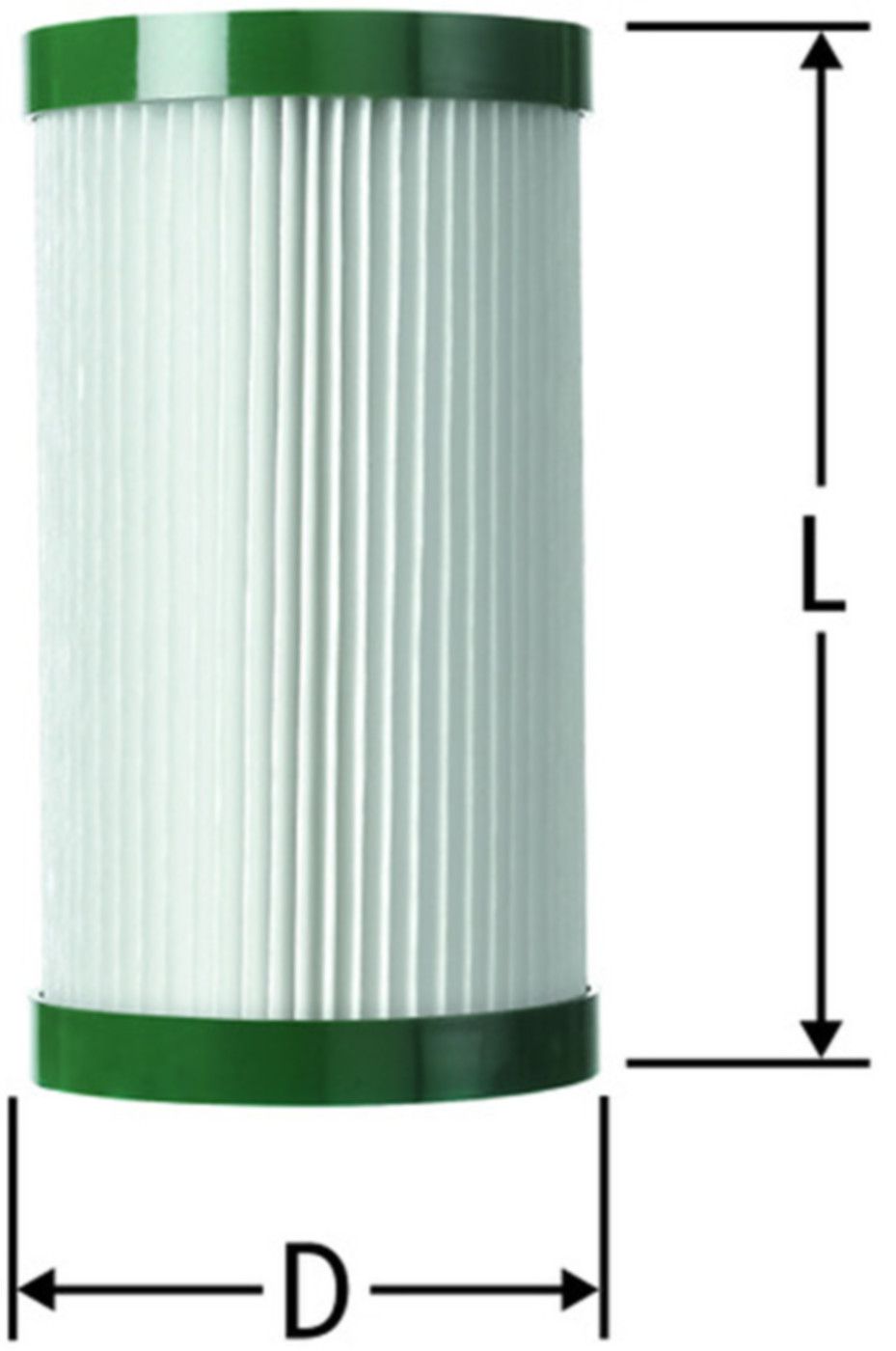 Filterpatrone kurz 100 Mikron 18097.20 grün, für Wasser bis 30°C - Nussbaum Armaturen
