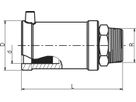 Übergangsstück gerade / Stahl mit AG d 40mm - 1 1/4" 612 582 - Frialen Elektroschweissfittinge
