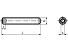 Gew Stifte I-6kt Kegelk INOX A2 BN617 M8x10 - Bossard Schrauben