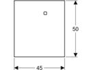 Abdeckung zu Hygienespülung 616.221.IH.1 verkehrsweiss RAL 9016 - Geberit Systemventile / Armaturen