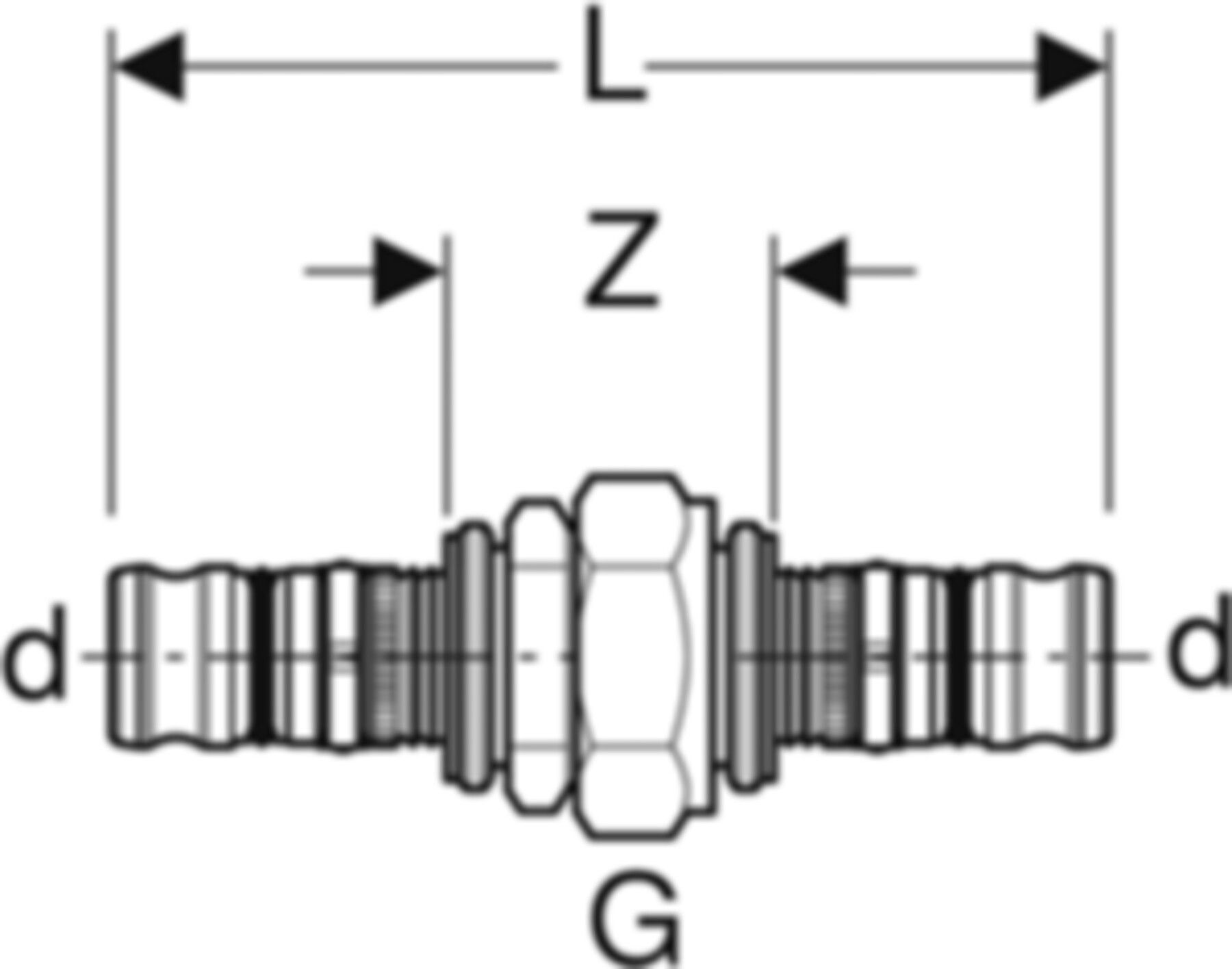 Verschraubung 20mm 602.571.00.5 - Geberit-Mepla-Formstücke