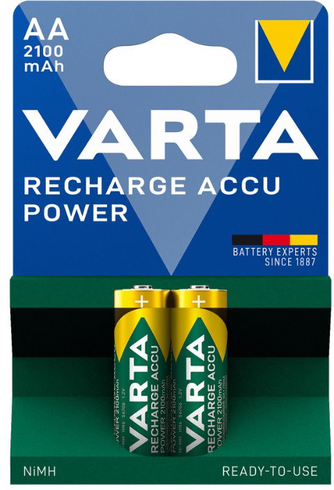 VARTA Batterie Ready Accu 2x Mignon AA /R2U (2100mAh) - Elektrozubehör