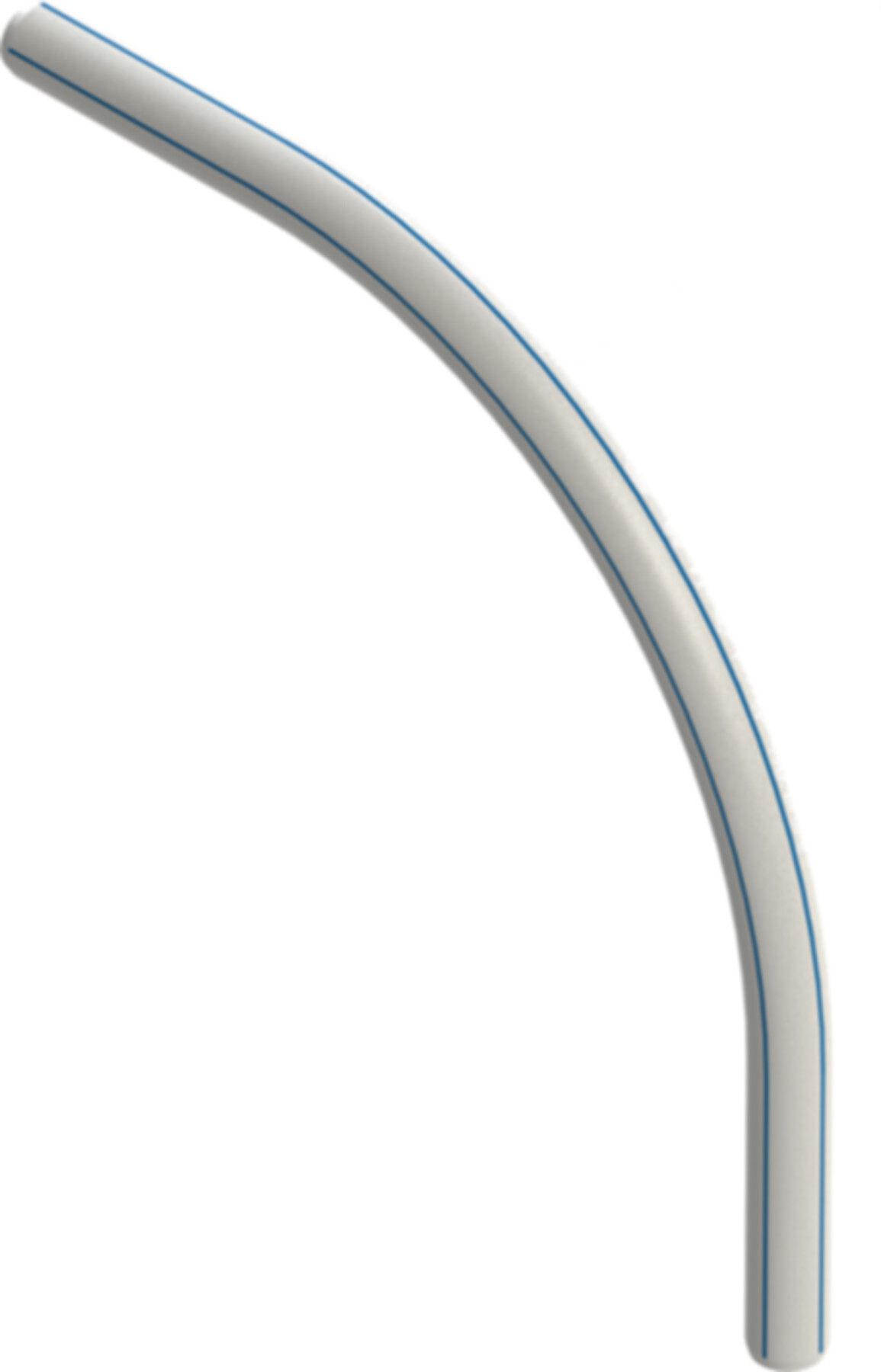 HDPE-Kabelschutz Bogen 90° glattendig d 72/60mm R= 600mm blaugestreift - HDPE-Schutzrohrformstücke
