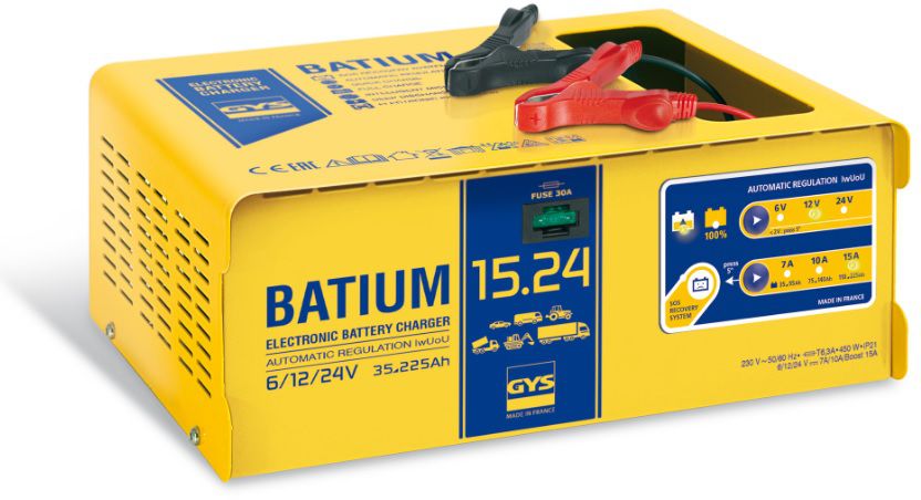 GYS Batterie-Ladegerät,6-12-24V-PW/LKW BATIUM-15/24 - Elektrozubehör