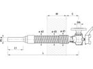Mauerdurchführung FL-PE für GAS 6861 d 32mm - DN 25 L = 680mm - Hawle Hausanschluss- und Anbohrarmaturen