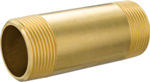 Messing-Rohrnippel 8530 2"- 70 mm - Rotguss-Gewindefittings