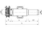 Einbauschlaufe Synoflex Spitzend 5370 DN 125 Spannbereich 131-160mm - Hawle Synoflex