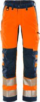 FRISTADS High Vis Stretch-Hose Kl. 2 2712 PLU Gr. C146 orange-marine - Textilien