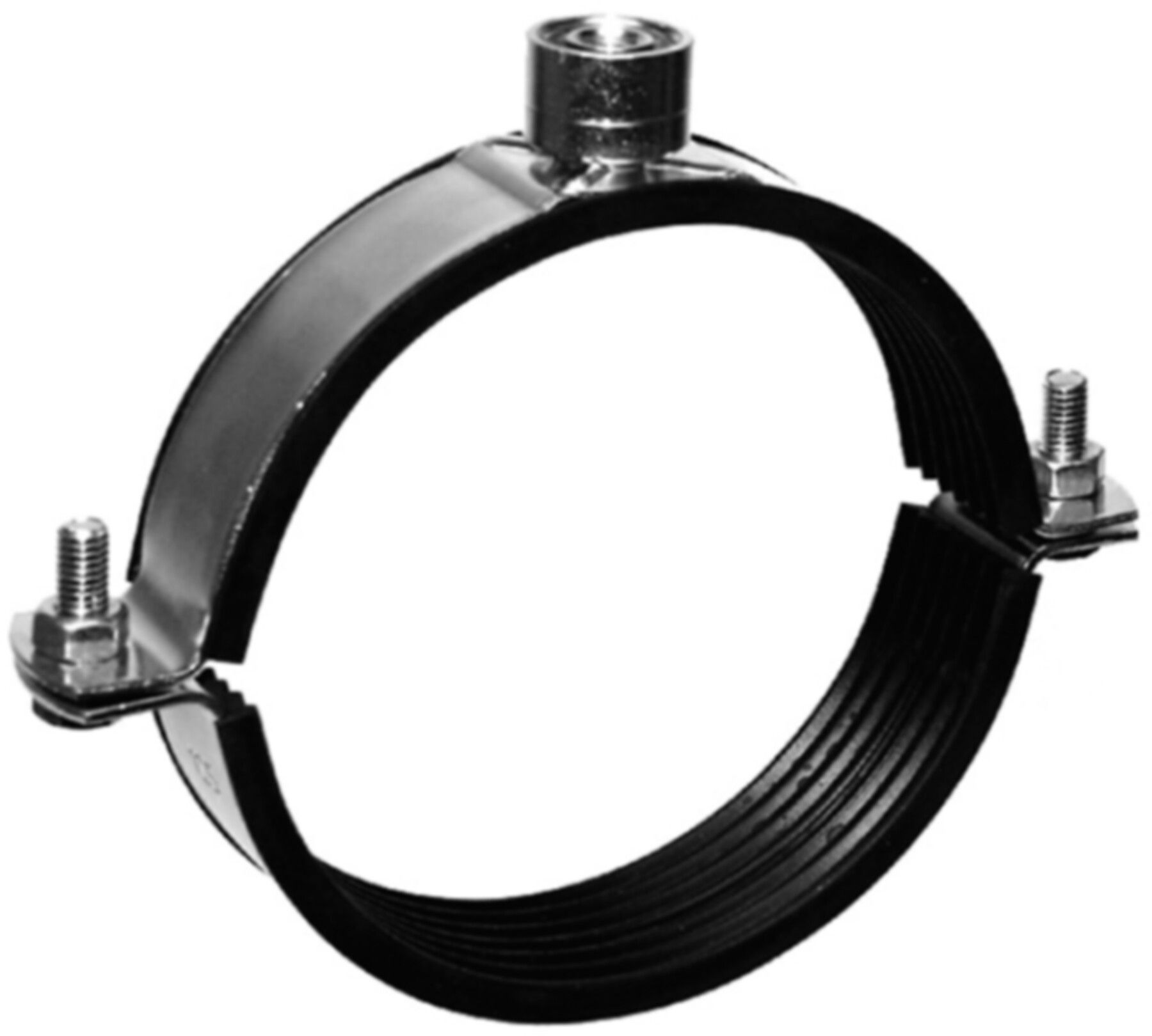 Rohrschellen verz. 1/2" M8/M10 250mm - Spiralfalzrohre und Zubehör System Safe