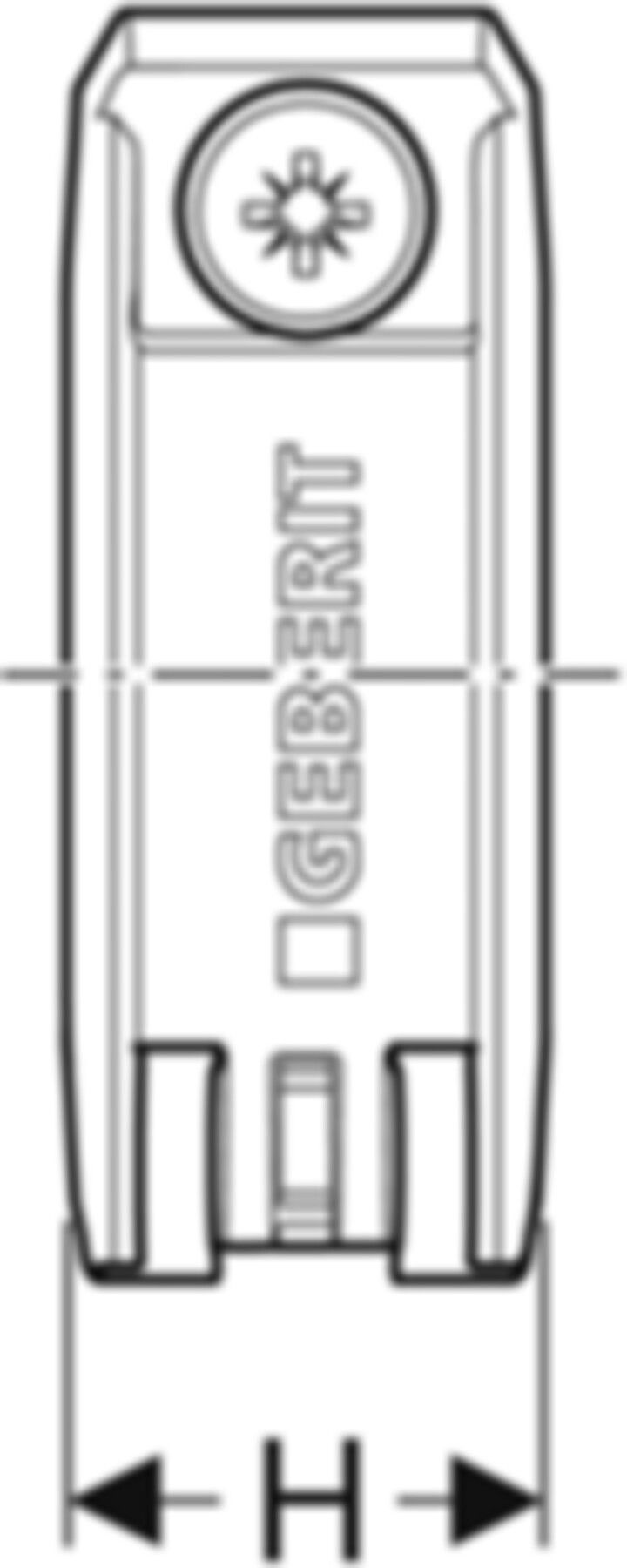 Fixpunktbefestigung 20mm 619.731.00.1 - Geberit FlowFit-Rohre/Formstücke