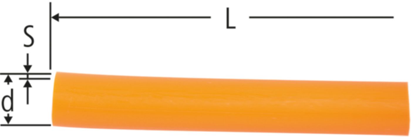 Rohr ohne Schutzrohr 20 x 2,8 87133.22 Rollen à 50 m, Rohr in Orange - RN-Optiflex-Rohre 87040 16 + 20 mm