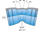 Muffe-Muffe-Bogen MMK 22° DN 80 - Frischhut Steckmuffenformstücke