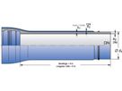 FZM-Umhüllung + Zementmörtelauskleidung BLS DN 150 (Doppelkammersystem) - Duktus Steckmuffenrohre