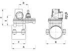 Sperrschelle Hawlinger ZAK 2380 d 110mm - Hawle Hausanschluss- und Anbohrarmaturen