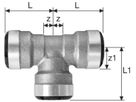 Industrie-T-Stück egal 28 mm 8815.28 - SudoFIT-Formstücke