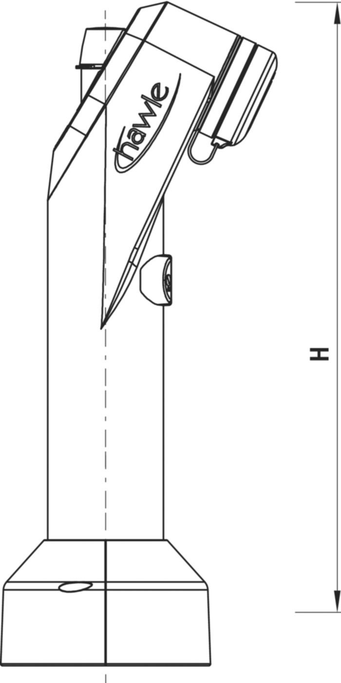 Hydranten-Oberteil H8370 silber, mit D-Storz - Hawle Hydranten 8370