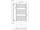 Handtuchtrockner BoLux BX 60/180 Breite 60 cm, Höhe 180 cm 1358 W - Borer Heizkörper-Programm