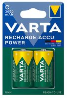 VARTA Batterie Power Accu 2x C / HR14 (3000mAh) - Elektrozubehör