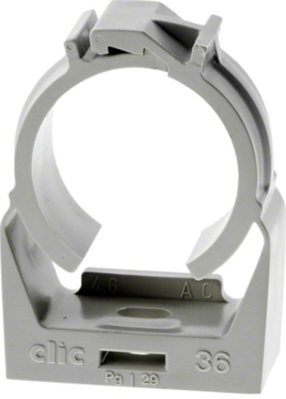 Rohrschelle Clic hellgrau 14.3 - 16.8 mm - Rohrschellen/Briden aus Kunststoff