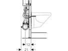 Wand-WC-Element Sigma 111.904.00.5 Typ 112,breite 88cm Betätigung von vorne - Geberit-Duofix
