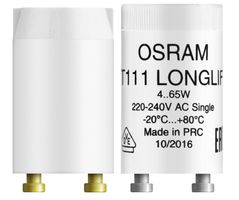 OSRAM Starter, zu Leuchtstofflampen 4-65 Watt, L= 40.3mm, Ø 21.5mm, 2 Stk. - Lampen, Leuchten