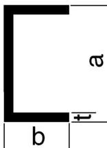 EN 10025 30/14/3.00 mm - Coulissenstahl S235JR+AR - 1.0038