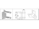 Eck-Pfosten-Klemmhalter eckige Form 33.7 mm geschliffen 1.4301 - INOXTECH-Handlauf-/Geländer-System