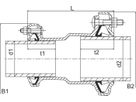 Reduzierkupplung zugfest U-Stück DN 125/150 670 409 - Friagrip-Kupplungen