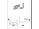 Geschw. Wandkonsole eckig waagrecht H 44 mm Stab 12 mm geschliffen 1.4301 - INOXTECH-Handlauf-/Geländer-System