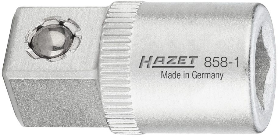 HAZET Adapter 858-1, Aussen-4kt. 3/8", Innen-4kt.1/4" - Steck- und Drehmomentschlüssel