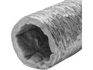 Isolierschlauch m/Aluminiumhülle 100 mm m/Glasfaserisolierung 25 mm, Rolle 10 m - Flexible Lüftungsschläuche