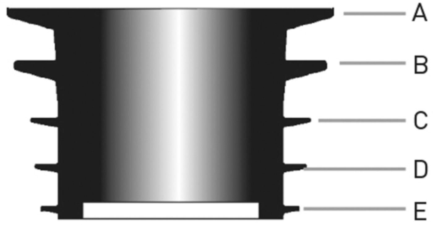Rückstaudichtung Universal Ø 75 Anschlussbereich 87 - 108mm 6-SR0008 - SCHACO Entwässerungstechnik