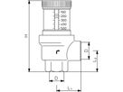 Differenzdruck-Überströmventil m/Anzeige max. 120°C PN 10 3/4" 108 52 06 - Oventrop Programm