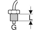 Temperatursensor m/AG 1/2" 616.208.00.1 zu Hygienespülung im Unterputzspülkasten - Geberit Systemventile / Armaturen