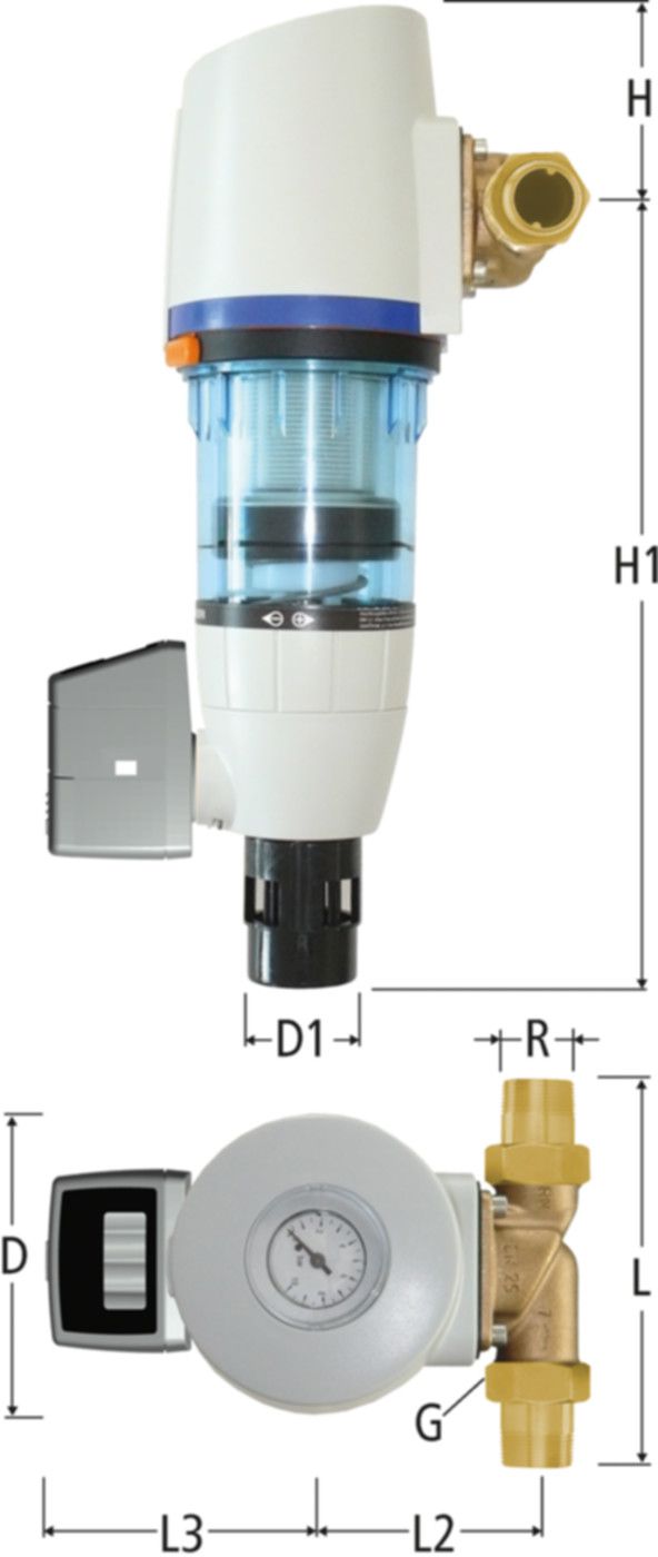 Aquapro Redfil DN 50 R 2" 12111.09 Rückspülautomatik, mit Verschraubungen - Nussbaum Armaturen