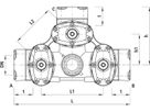 Combi-3 mit Steckmuffen, Baio 4480 DN 150/150 - Hawle Armaturen