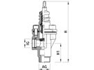 Hausanschluss-Eckventil für Gas 3125 11/2" - 2" - Hawle Hausanschluss- und Anbohrarmaturen