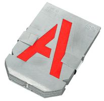 Zinkschablonen Buchstaben A-Z, Schrifthöhe = 40mm - Auszeichnen