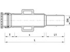 Einbauschlaufe mit Schraubmuffe 5342 mit Schweissraupe BLS DN 100 - Hawle Armaturen