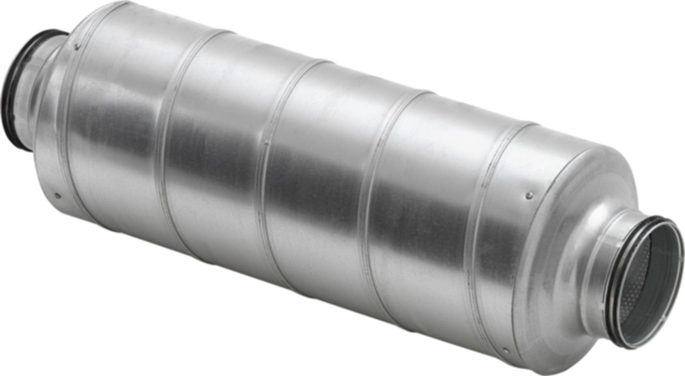Rohrschalldämpfer 50mm 200mm SLU-V L = 0.90 m - Spiralfalzrohre und Zubehör System Safe