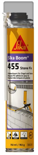 Sika Boom-455 Stone Fix Klebeschaum für Ziegel und Steine, Dose à 750ml - Dichten
