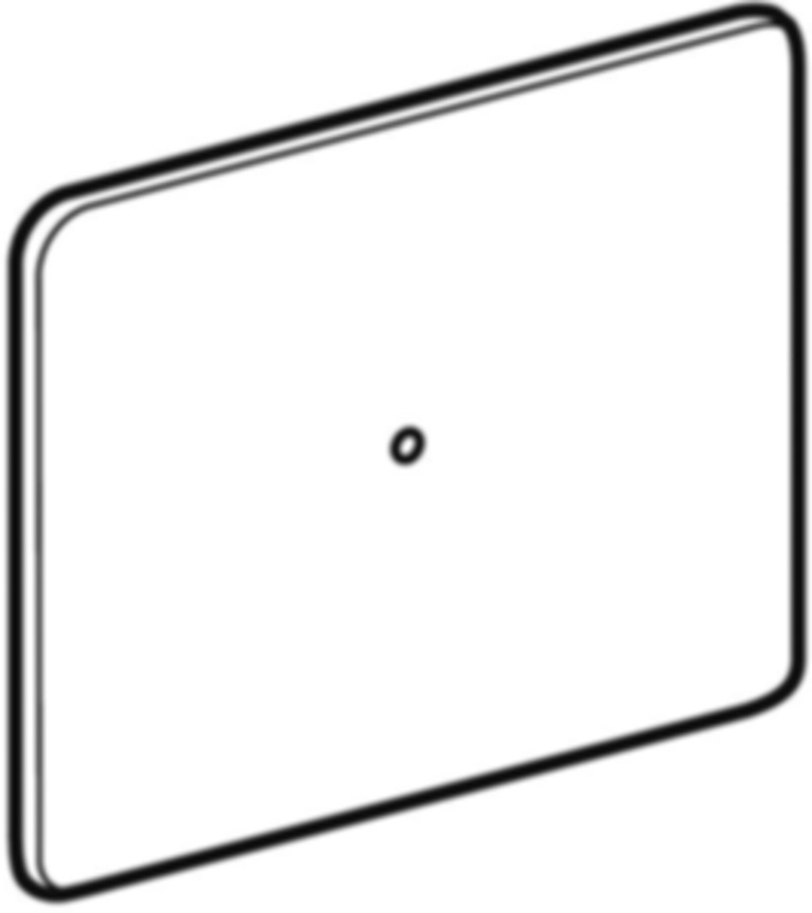 Abdeckplatte glanzverchromt 115.417.21.1 für Wasserzählerstrecke - Geberit Systemventile / Armaturen