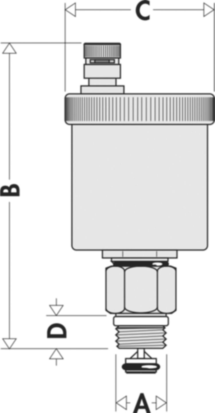 Caleffi Schnellentlüfter Minical 5021 verchromt m/Absperrventil 1/2" - Automatische Entlüfter