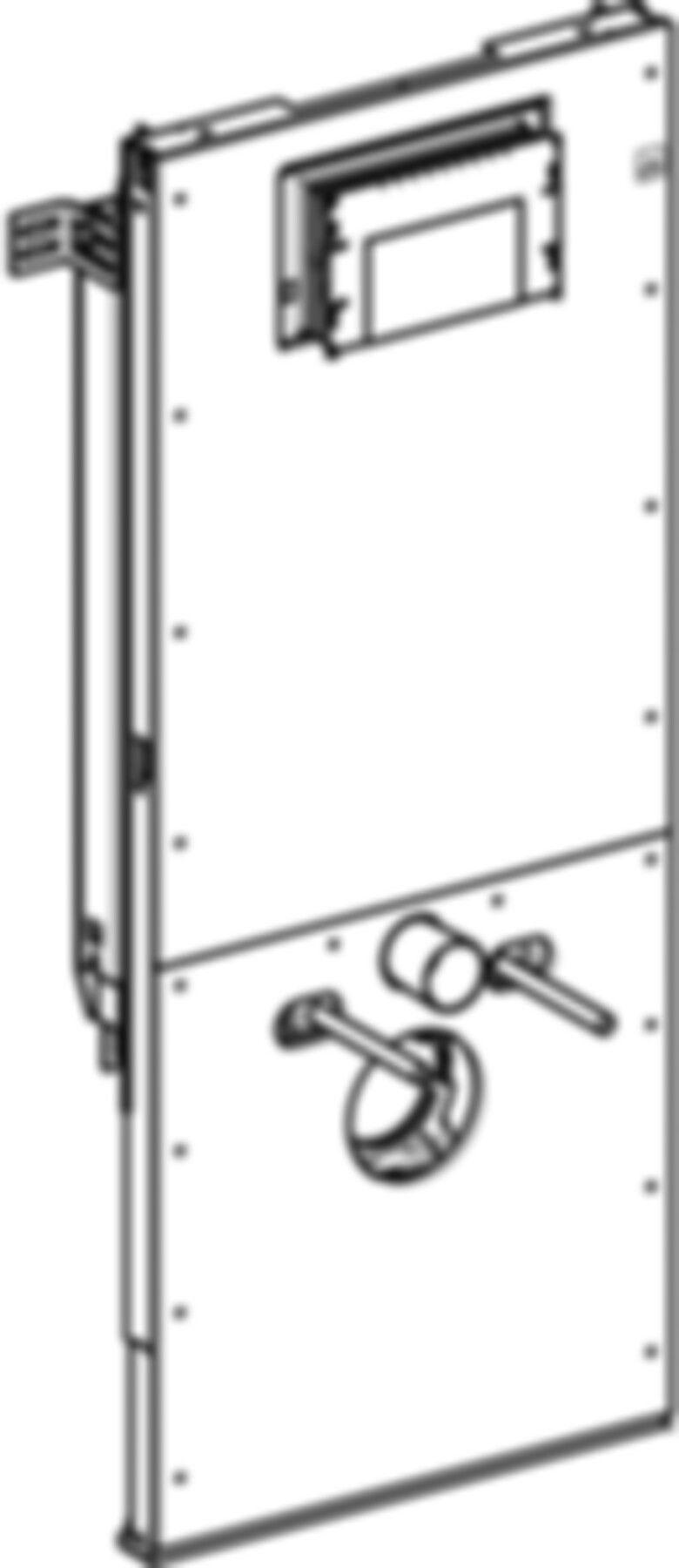 Wand-WC-Element Sigma 440.302.00.2 Typ 112 für Massivbau, Betätigung von vorne - Geberit-Duofix