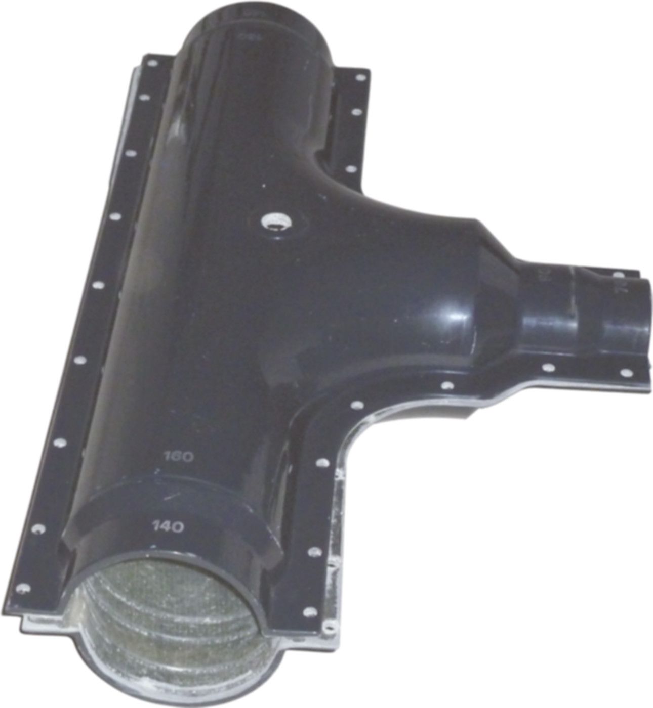 GFK-Montage Abzweig 160 - 160 - 110 inkl. PUR-Schaumpackung und Schraubenset - Isopex Fernwärmeleitung
